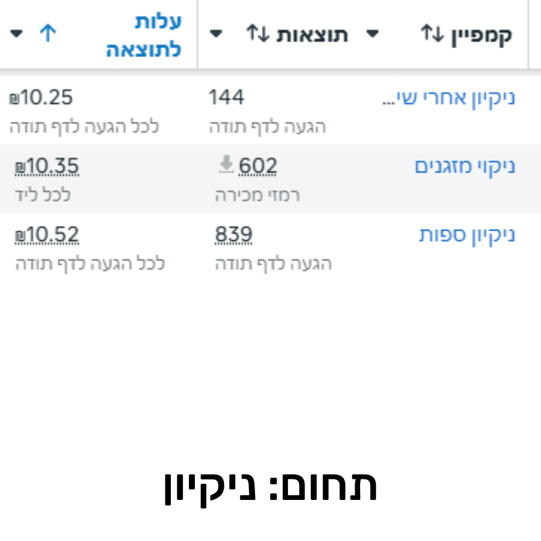תוצאות קמפיין 4